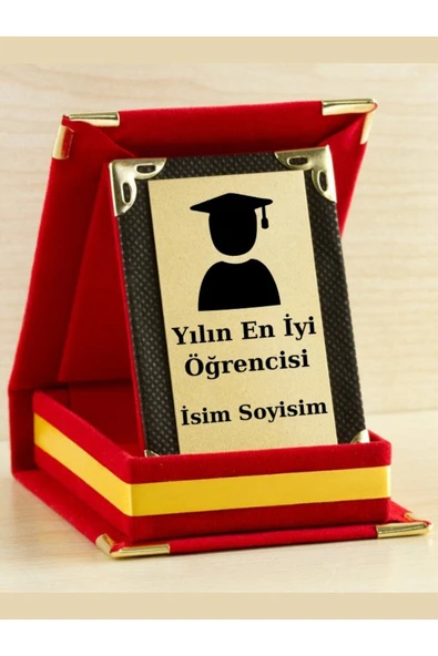 Özcan Tasarım Yılın En İyi Öğrencisi Plaketi - Mezuniyet Plaketi ( Mini Plaket ) ürün görseli 1