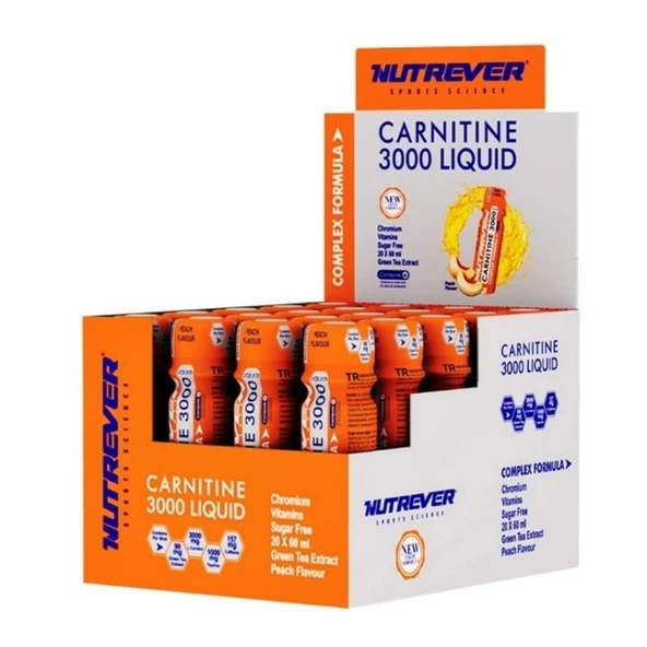 Nutrever Carnitine 3000 Liquid 20 Ampül L-Karnitin ürün görseli 1
