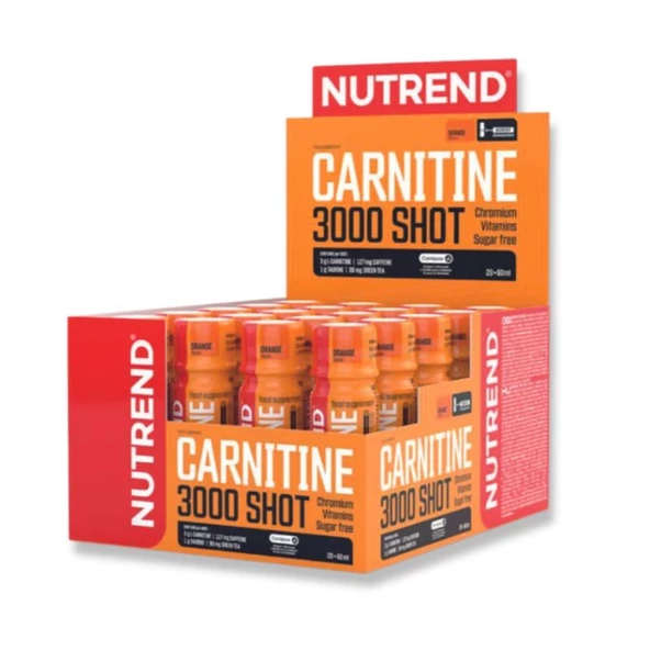 Nutrend L-Carnitine Shot 3000 mg 20 Ampul Portakal ürün görseli 1
