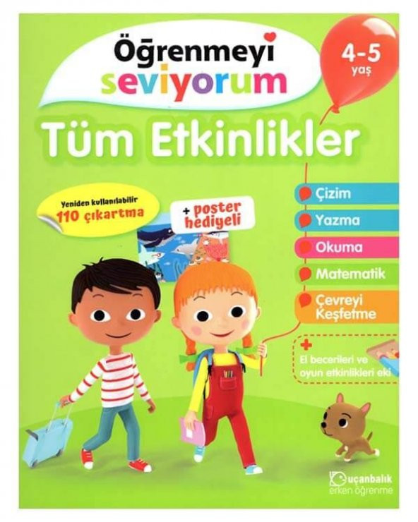 Öğrenmeyi Seviyorum Tüm Etkinlikler 4 ve 5 Yaş Uçanbalık Yayınları ürün görseli 1