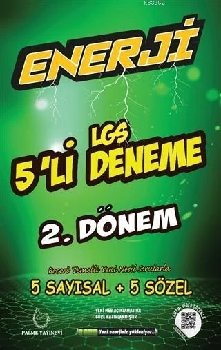 PALME 8.SINIF ENERJİ LGS 2.DÖNEM 5 Lİ DENEME *YENİ* ürün görseli 1