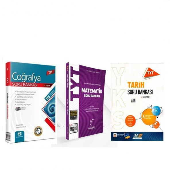 TYT Hız ve Renk Tarih Karekök Matematik Bilgi Sarmal Coğrafya Soru Bankası 3 Kitap Set ürün görseli 1