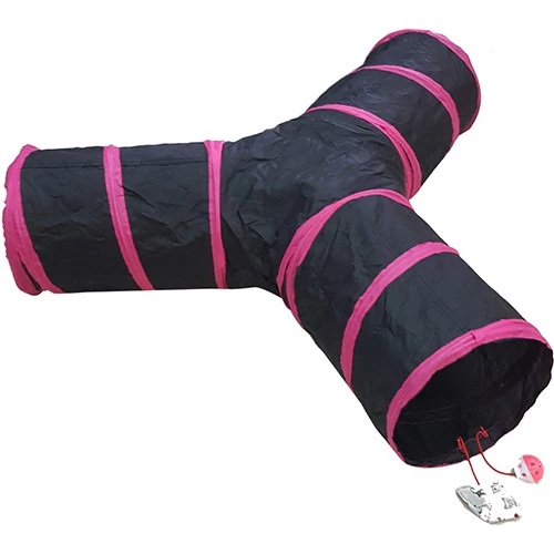 Üç Yollu Kedi Tüneli Pembe ürün görseli 1