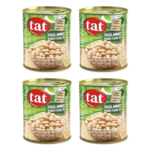 Tat Haşlanmış Kuru Fasulye 800 gr x 4 Adet ürün görseli 1