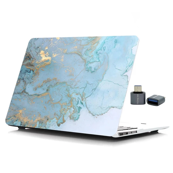 McStorey Macbook Air M1 Kılıf 13 inç Marble06NL TouchID M1 Air A2337 A2179 A1932 ile Uyumlu ürün görseli 1