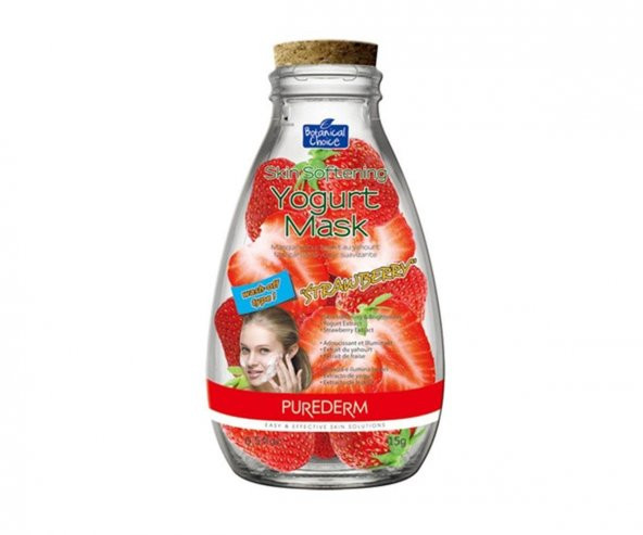 Purederm Yoğurtlu Çilekli Yıkanabilir Maske ürün görseli 1