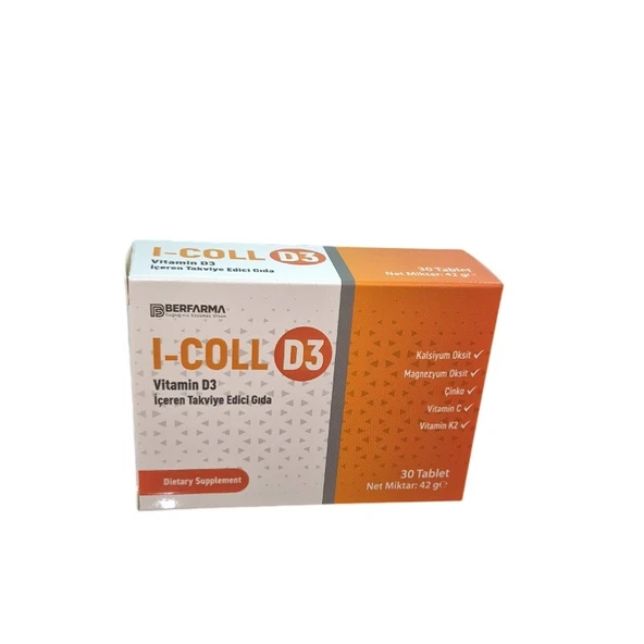 I-COLL D3 30 Tablet ürün görseli 1