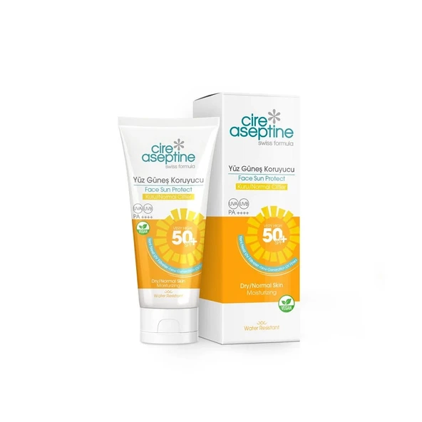 Cire Aseptine Yüz Güneş Koruyucu Kuru ve Normal Ciltler 50 Spf 50 ml ürün görseli 1