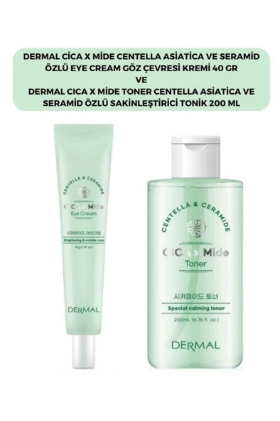 Dermal Cıca X Mide Centella Asiatica Özlü Göz Çevresi Kremi ve Tonik ürün görseli 1