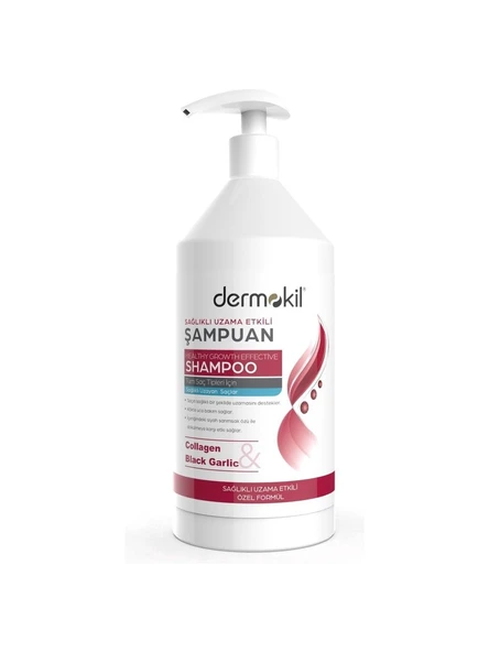 Dermokil Kolojen & Siyah Sarımsak Sağlıklı Uzama Etkili Şampuan 1 LT ürün görseli 1