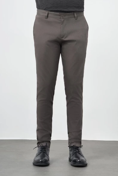 Haki Pamuklu Yandan Cepli Casual Slim Fit Chino Pantolon 1003245163 ürün görseli 1