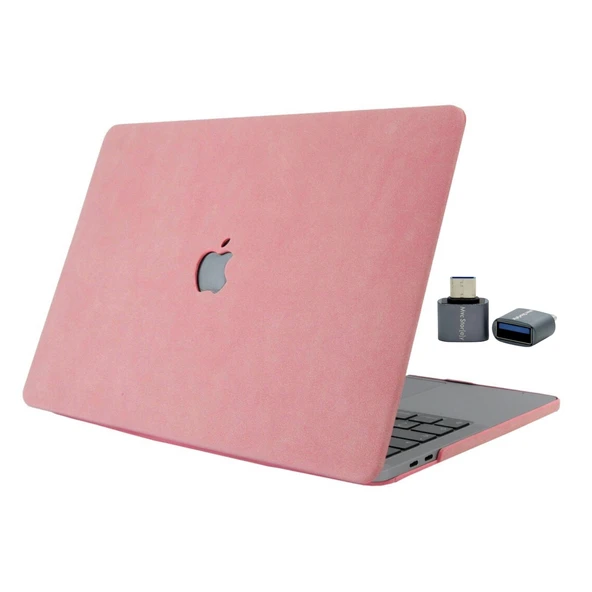 MacBook Air 13 Süet Dokulu Soft-Touch Sert Kılıf İnce Hafif Darbe Koruma Kapak – A2337 A2179 A1932 ürün görseli 1