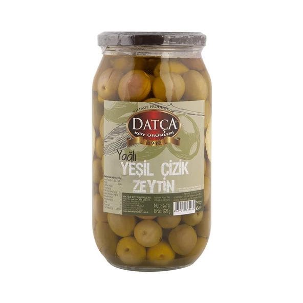 Datça Yağlı Çizik Zeytin 940 gr ürün görseli 1