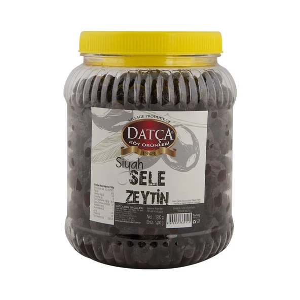 Datça Siyah Sele Zeytin 1300 gr ürün görseli 1