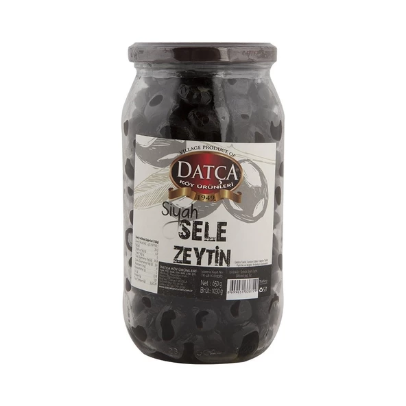 Datça Siyah Sele Zeytin 650 gr ürün görseli 1