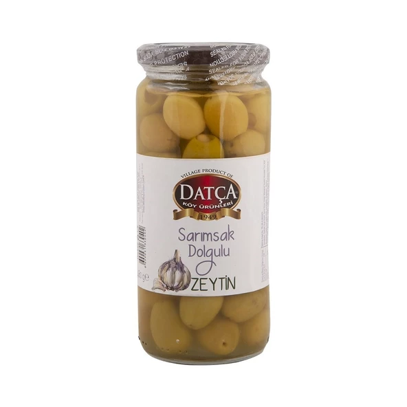 Datça Sarımsak Dolgulu Zeytin 480 gr ürün görseli 1