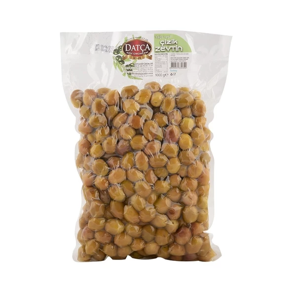 Yağlı Yeşil Çizik Zeytin (Vakumlu) 1000gr ürün görseli 1