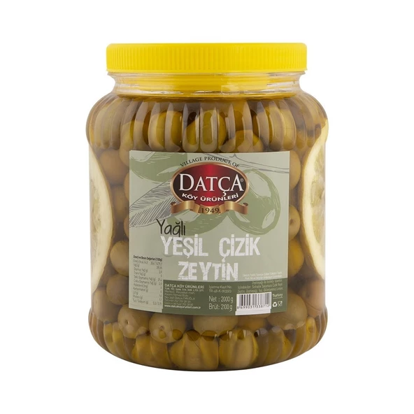 Datça Yağlı Çizik Zeytin 2 Kg ürün görseli 1