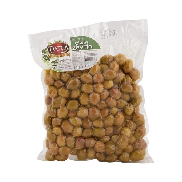 Yağlı Yeşil Çizik Zeytin (Vakumlu) 500gr ürün görseli 1
