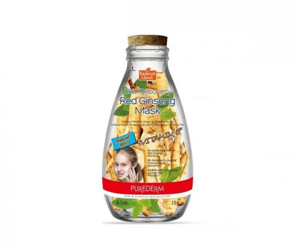 Purederm Ginseng Özlü E Vitaminli Maske ürün görseli 1