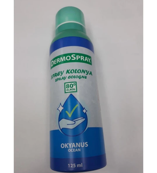 Dermospray Okyanus Ocean Sprey Kolonya 80 Derece 125 ml ürün görseli 1