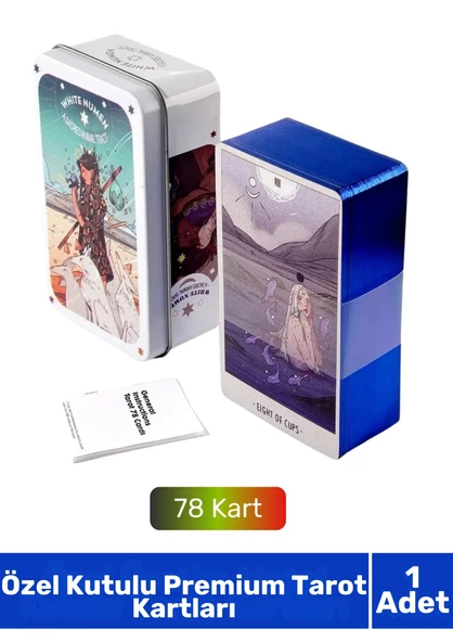 Özel Üretim Kutulu Beyaz Numen Tarot PDF Kılavuzlu Kitap Divination Kader 78 Adet Tarot Kartı ürün görseli 1