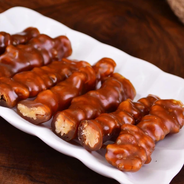 Mersin Cevizli Sucuk Tek Batırımlık Rulo Pestil 500 g e ürün görseli 1