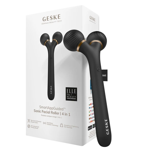 GESKE Titreşimli Yüz Şekillendirici Roller Masaj Cihazı Sonic Facial Roller ürün görseli 1