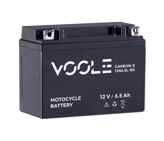 VOOLE CarbonX 12V 6.5Ah Motosiklet Aküsü ürün görseli 1