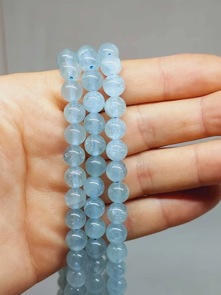 Akuamarin Taşı Dizi 8mm (54344) ürün görseli 1