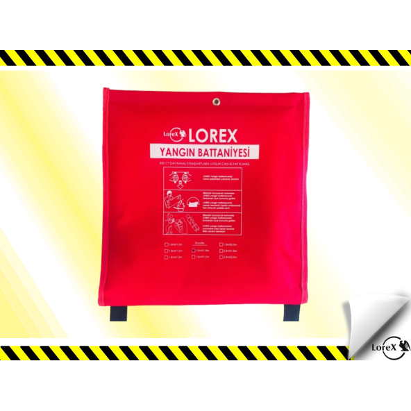LOREX LR-FB2015C 200cm x 150cm Çantalı Yangın Söndürme Battaniyesi ürün görseli 1