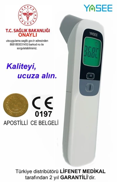 Temassız Ateş Ölçer Alından Ölçer -FT-100B - Resim 2