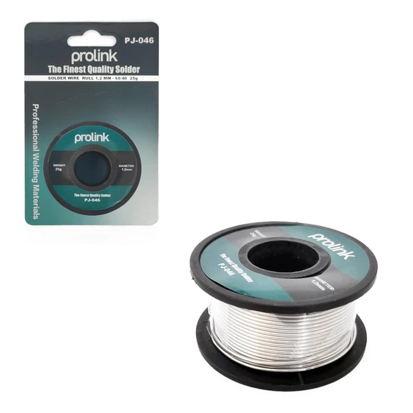 TÜP LEHİM TELİ 25GR 1.2MM 60/40 PROLİNK PJ-046 ürün görseli 1