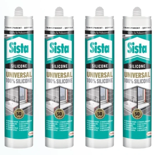 Sista Şeffaf Silikon 280 ml Henkel (4 ADET) ürün görseli 1