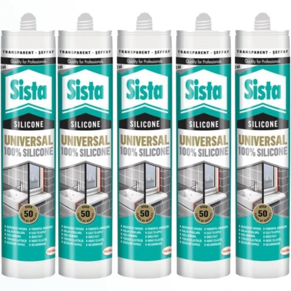 Sista Şeffaf Silikon 280 ml Henkel (5 ADET) ürün görseli 1