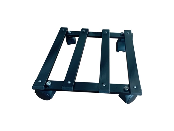 HOLTECH Metal Tasarım Tekerlekli Saksı Altlığı 30 Cm Taşınabilir Hareketli Saksılık Damacana Altlığı ürün görseli 1