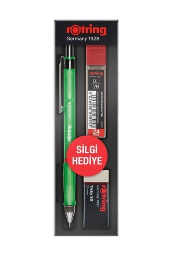 Rotring Okul Seti Visuclick Versatil + Min Silgi 0.5 MM Yeşil RO-VK05-YESIL ürün görseli 1