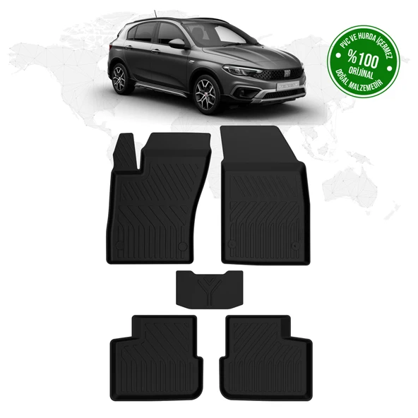 Fiat Egea Cross 4D Havuzlu Paspas 2020 Model Ve Sonrası ürün görseli 1