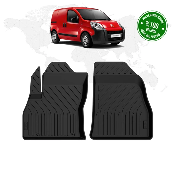 Citroen Nemo Panelvan 4D Havuzlu Paspas (Ön 2 Parça) 2008 Model Ve Sonrası ürün görseli 1