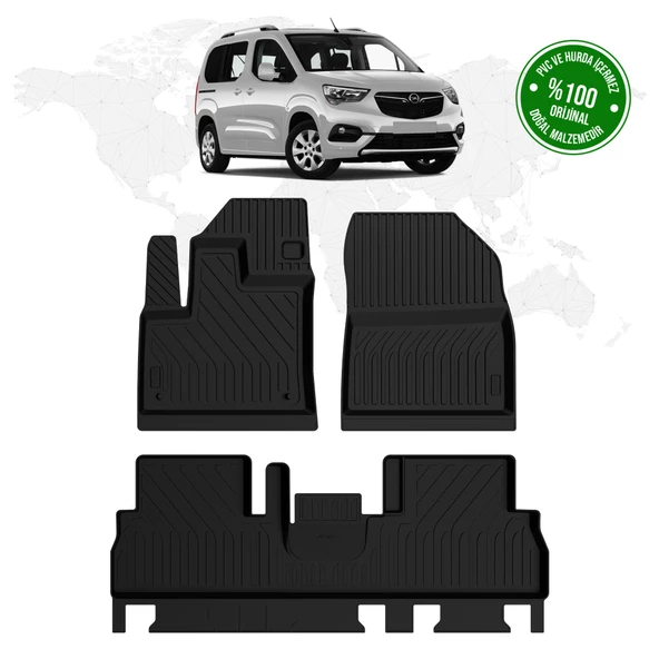 Opel Combo E 4D Havuzlu Paspas 2019 Model Ve Sonrası ürün görseli 1