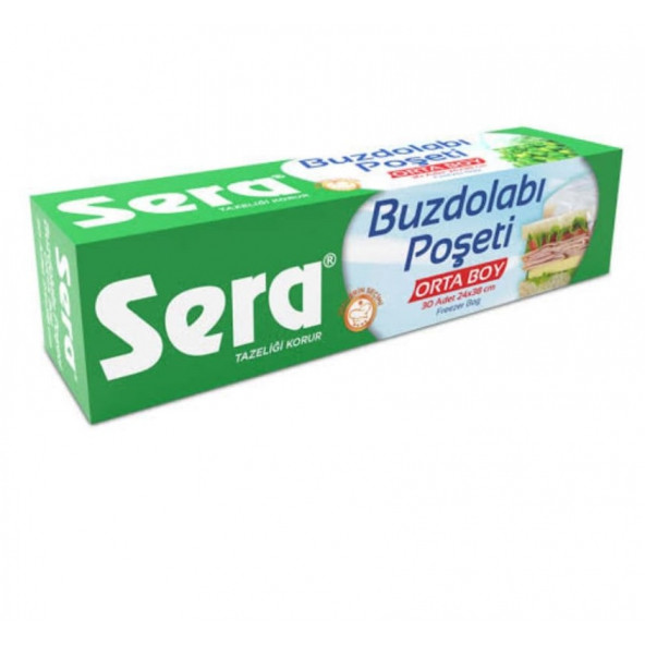 Sera Orta Boy Buzdolabı Poşeti 30'lu 24X38 Cm. ürün görseli 1