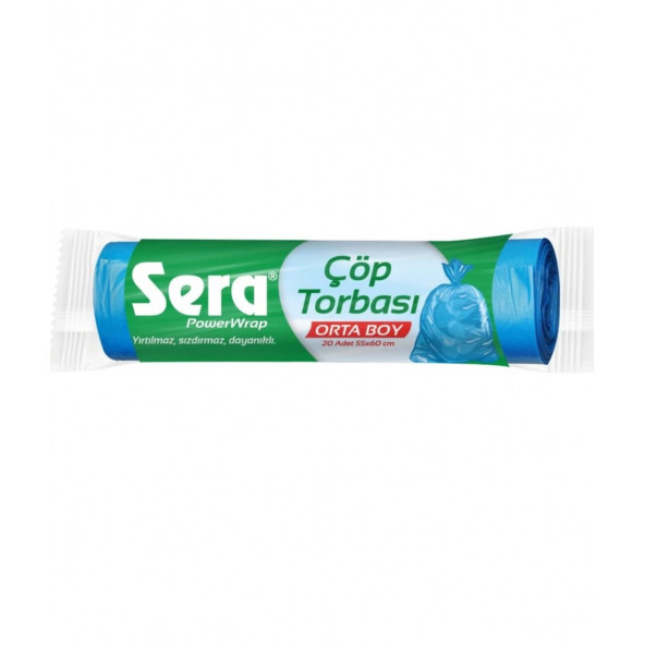 Sera Çöp Torbası Orta Boy 20'Li 55X60 Cm. ürün görseli 1