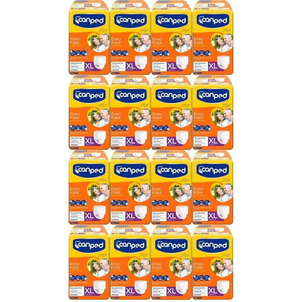 Canped Emici Külot Yetişkin Bezi XL-Extra Large Büyük Adet 112 (16PK*7) ürün görseli 1