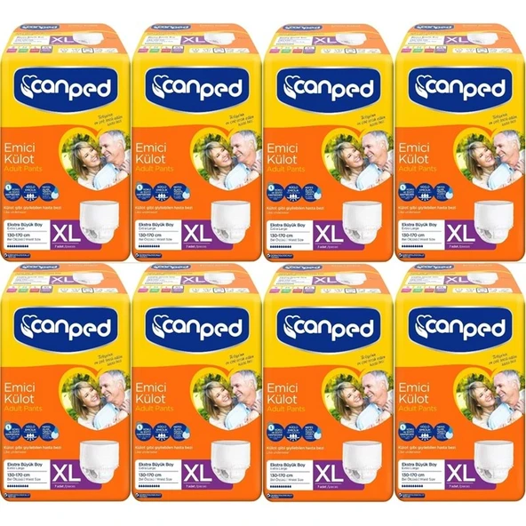 Canped Emici Külot Yetişkin Bezi XL-Extra Large Büyük Adet 56 (8PK*7) ürün görseli 1