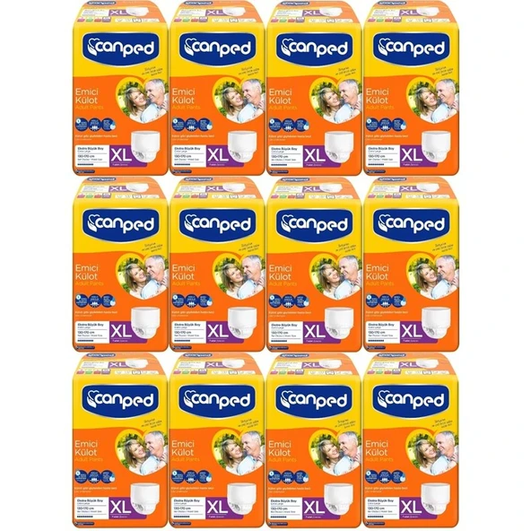Canped Emici Külot Yetişkin Bezi XL-Extra Large Büyük Adet 84 (12PK*7) ürün görseli 1