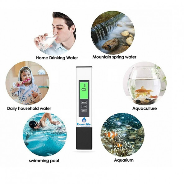 Damlalife Digital Tds Metre Termometreli Su Ölçme Aleti ürün görseli 1