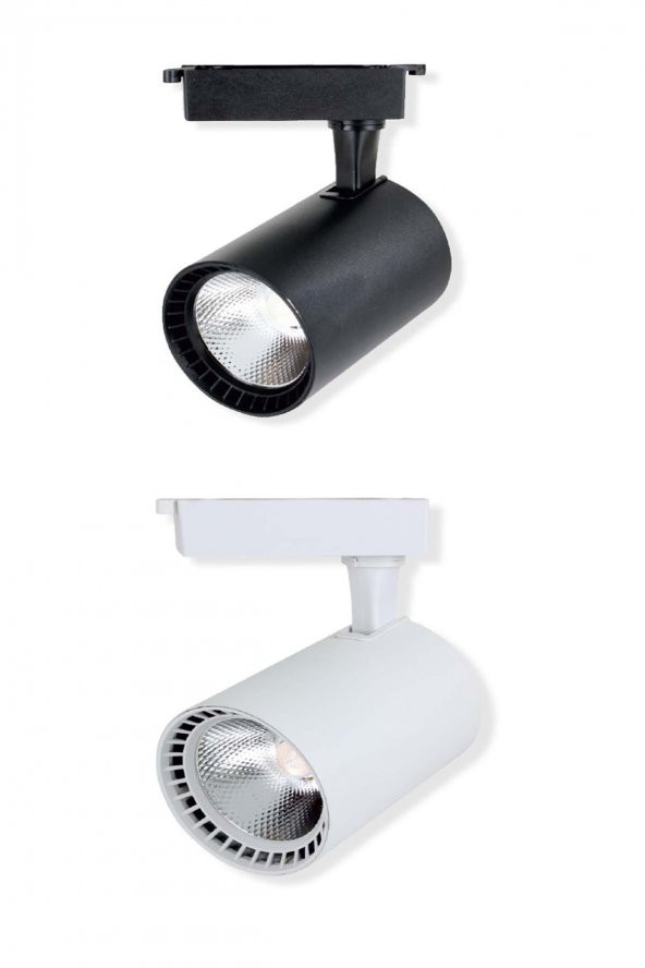 NOAS Paris Model  30W Gün Işığı LED Ray Spot  Siyah / Beyaz Kasa  Seçenekleri ürün görseli 1