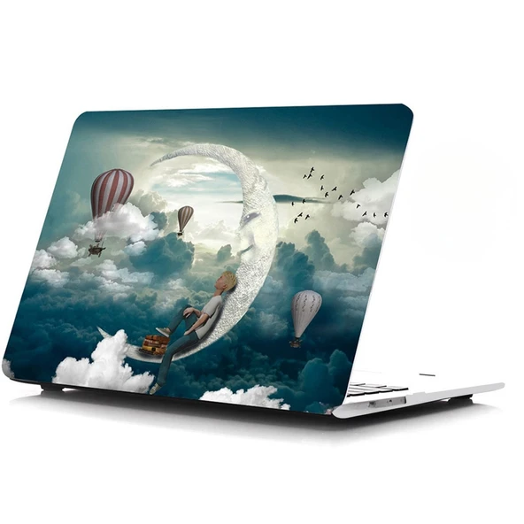 MacBook Air 13 inç A1369 A1466 kılıf TPU lazer baskı premium sert kapak ince hafif koruyucu ürün görseli 1
