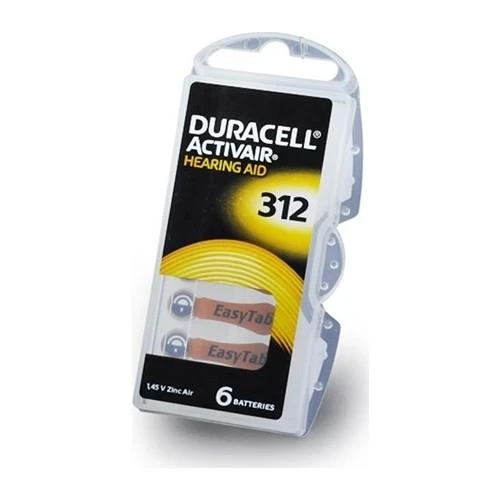 DURACELL ACTIVAIR KULAKLIK PILI 1.45V 6 LI (312) ürün görseli 1