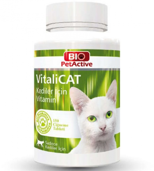Bio Pet Active Vitalicat Kediler İçin Multi Vitamin 150 Tablet ürün görseli 1